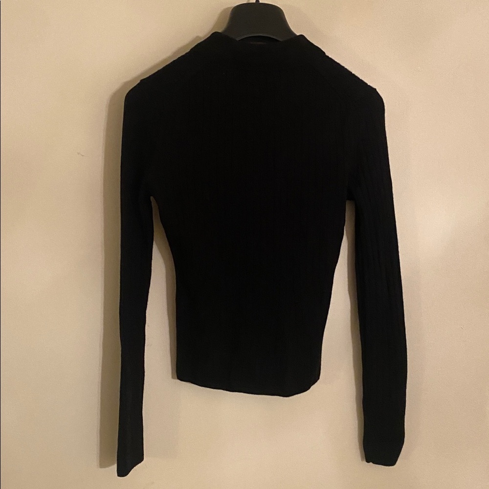 🆕 Banana Republic Ribbed Merino Polo Sweater - Picture 4 of 4